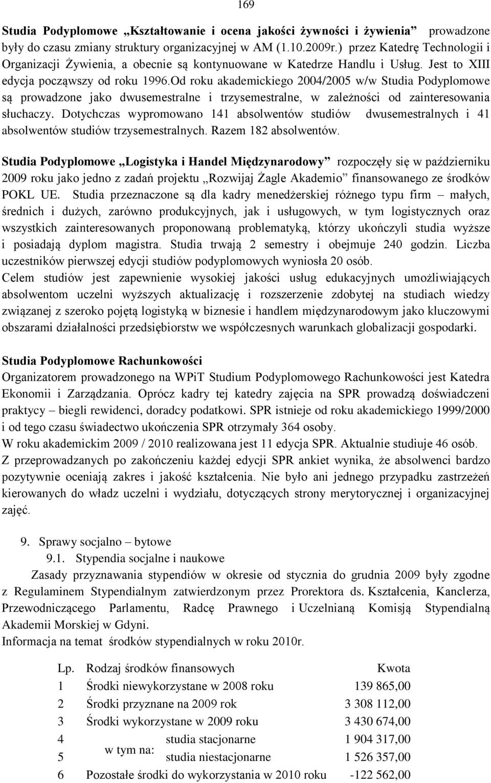 Od roku akademickiego 2004/2005 w/w Studia Podyplomowe są prowadzone jako dwusemestralne i trzysemestralne, w zależności od zainteresowania słuchaczy.