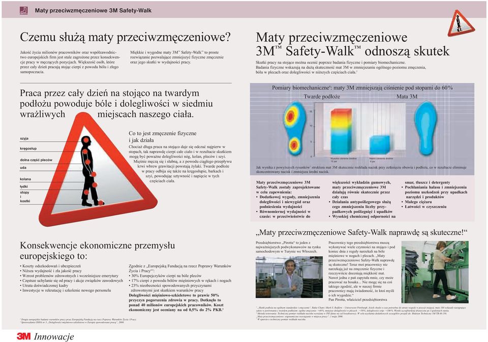 Większość osób, które przez cały dzień pracują stojąc cierpi z powodu bólu i złego samopoczucia.