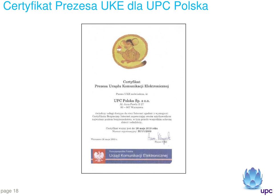 dla UPC