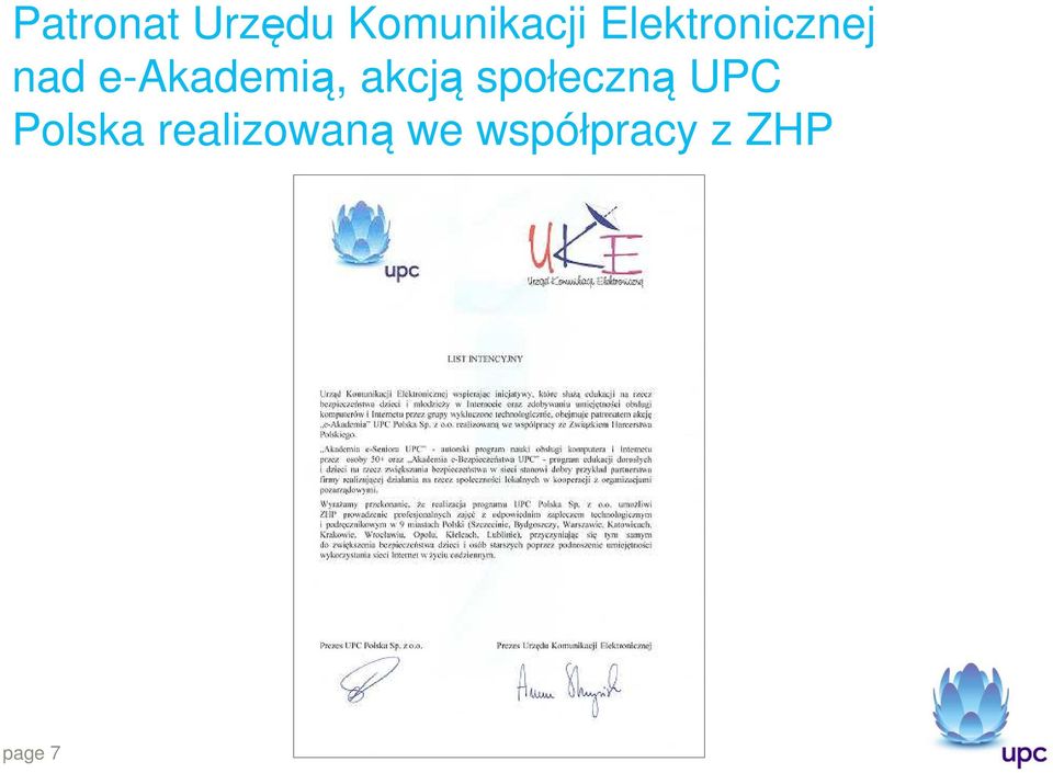 akcją społeczną UPC Polska