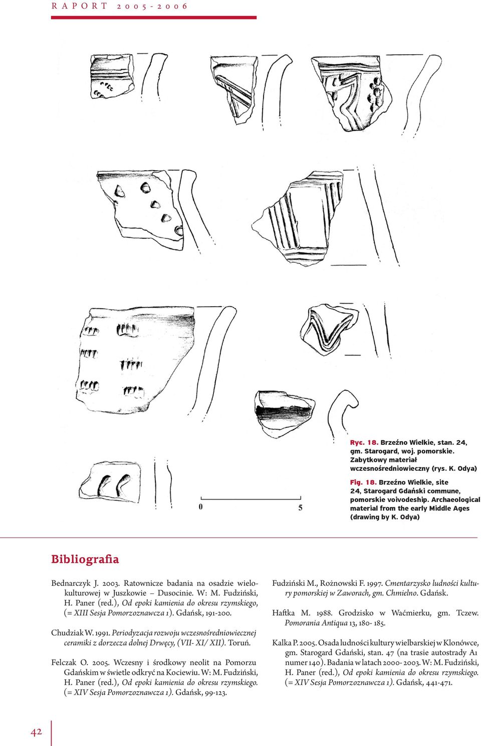 Paner (red.), Od epoki kamienia do okresu rzymskiego, (= XIII Sesja Pomorzoznawcza 1). Gdańsk, 191-200. Chudziak W. 1991.
