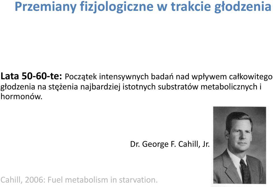 stężenia najbardziej istotnych substratów metabolicznych i