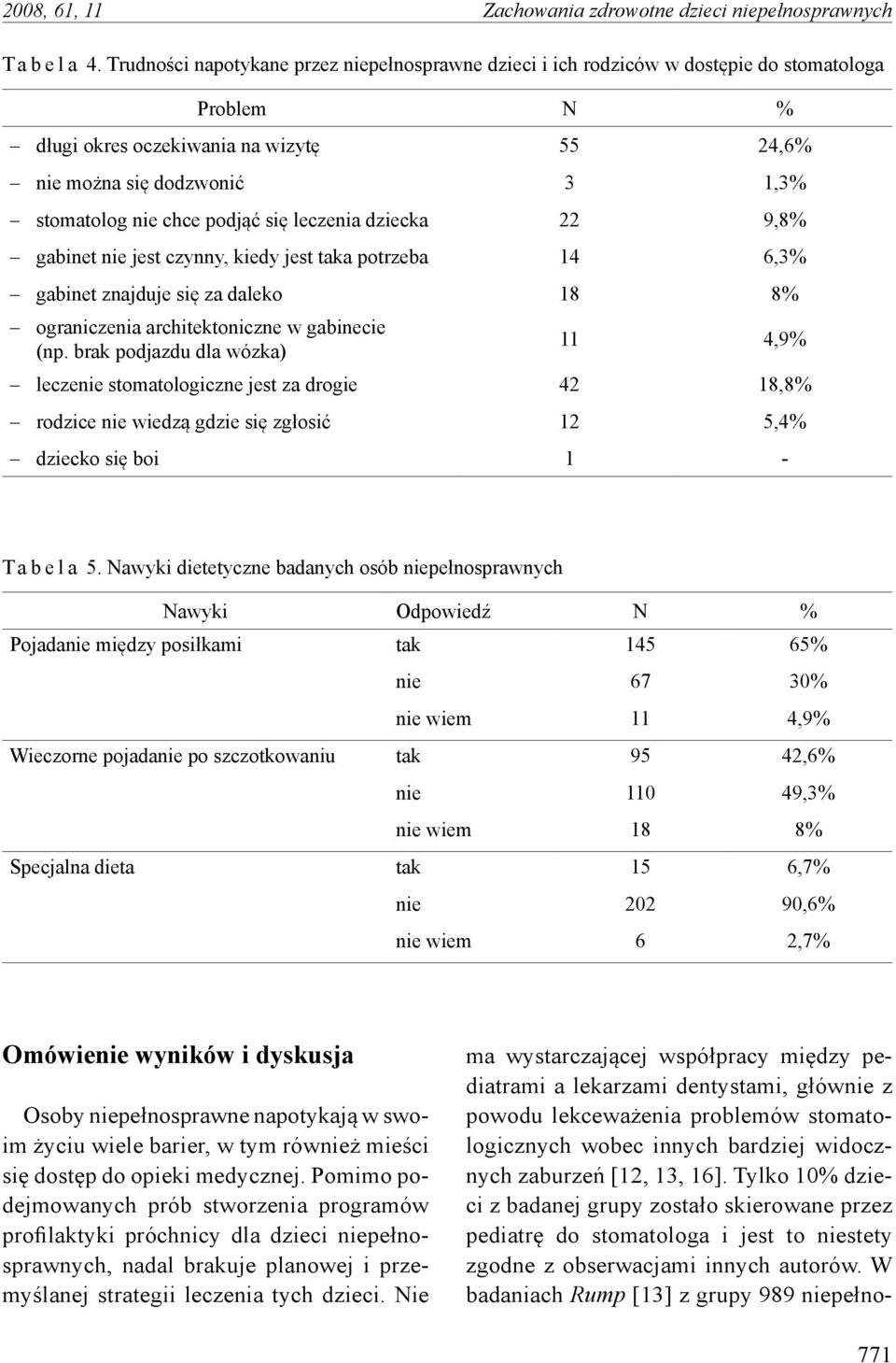 podjąć się leczenia dziecka 22 9,8% gabinet nie jest czynny, kiedy jest taka potrzeba 14 6,3% gabinet znajduje się za daleko 18 8% ograniczenia architektoniczne w gabinecie (np.