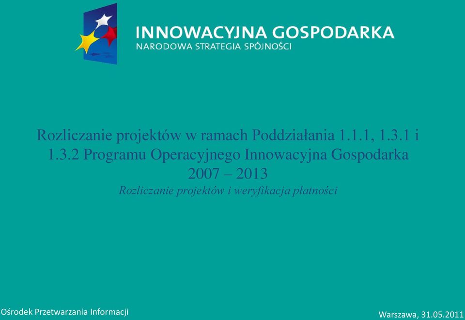2 Programu Operacyjnego Innowacyjna Gospodarka 2007