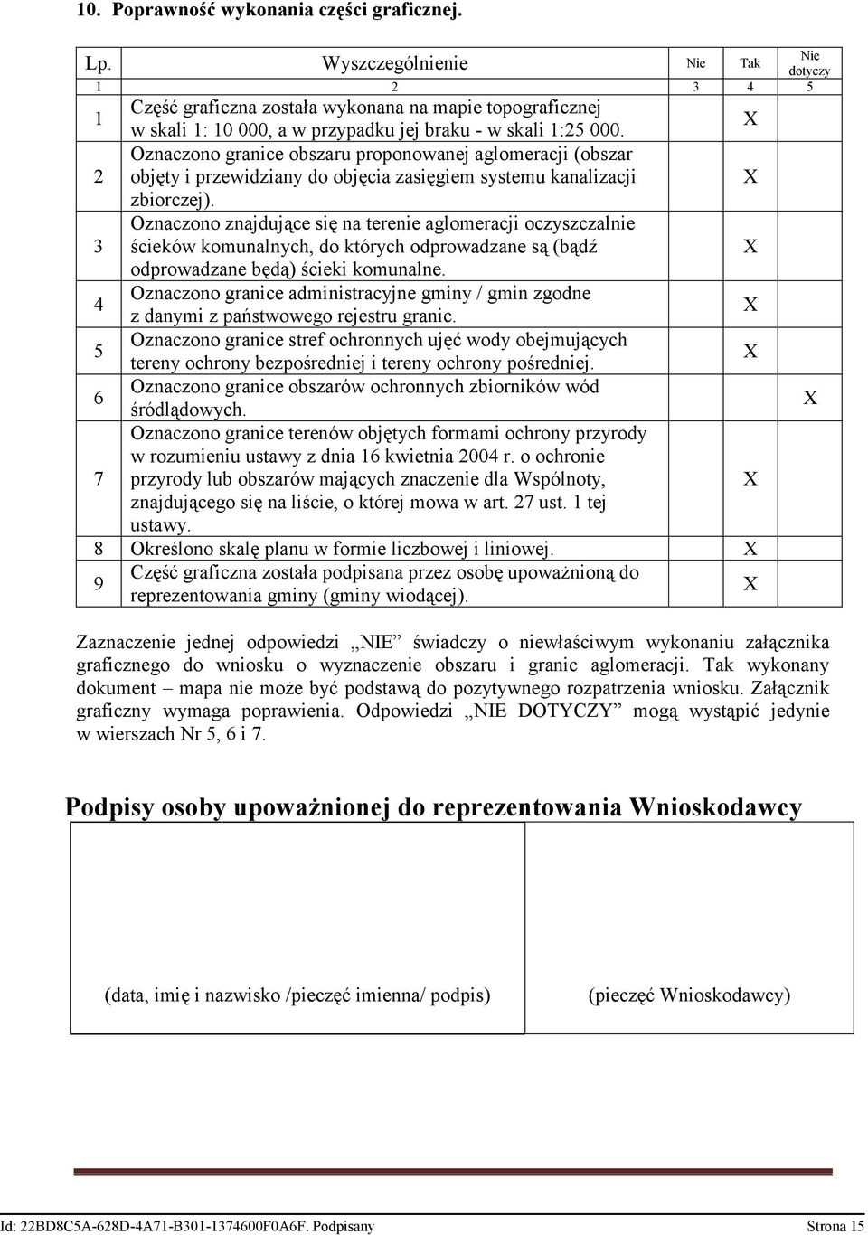 Oznaczono granice obszaru proponowanej aglomeracji (obszar objęty i przewidziany do objęcia zasięgiem systemu kanalizacji zbiorczej).