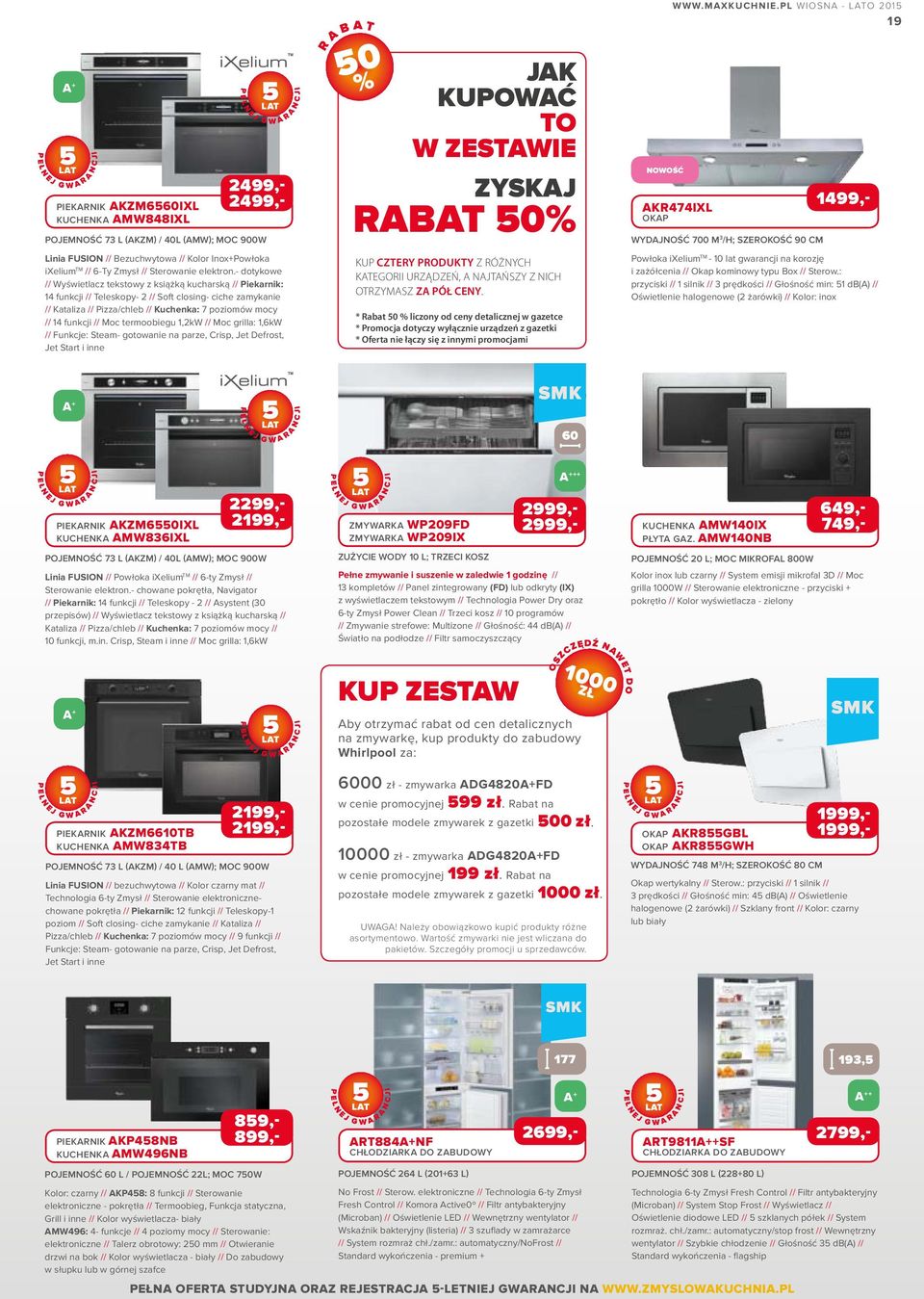 1,2kW // Moc grll: 1,6kW // Funkcje: Stem- gotowne n prze, Crsp, Jet Defrost, Jet Strt nne 50 r b t % Jk kupowć to w zestwe zyskj rbt 50% Kup cztery PROdukty z różnych ktegor urządzeń, njtńszy z nch