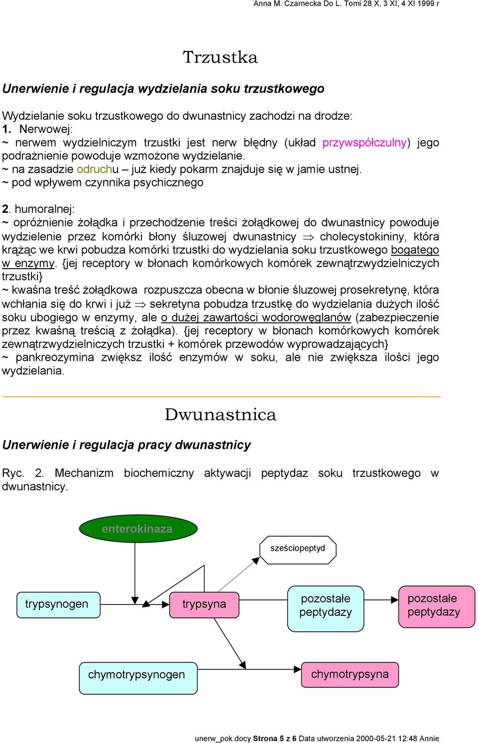 ~ pod wpływem czynnika psychicznego 2.