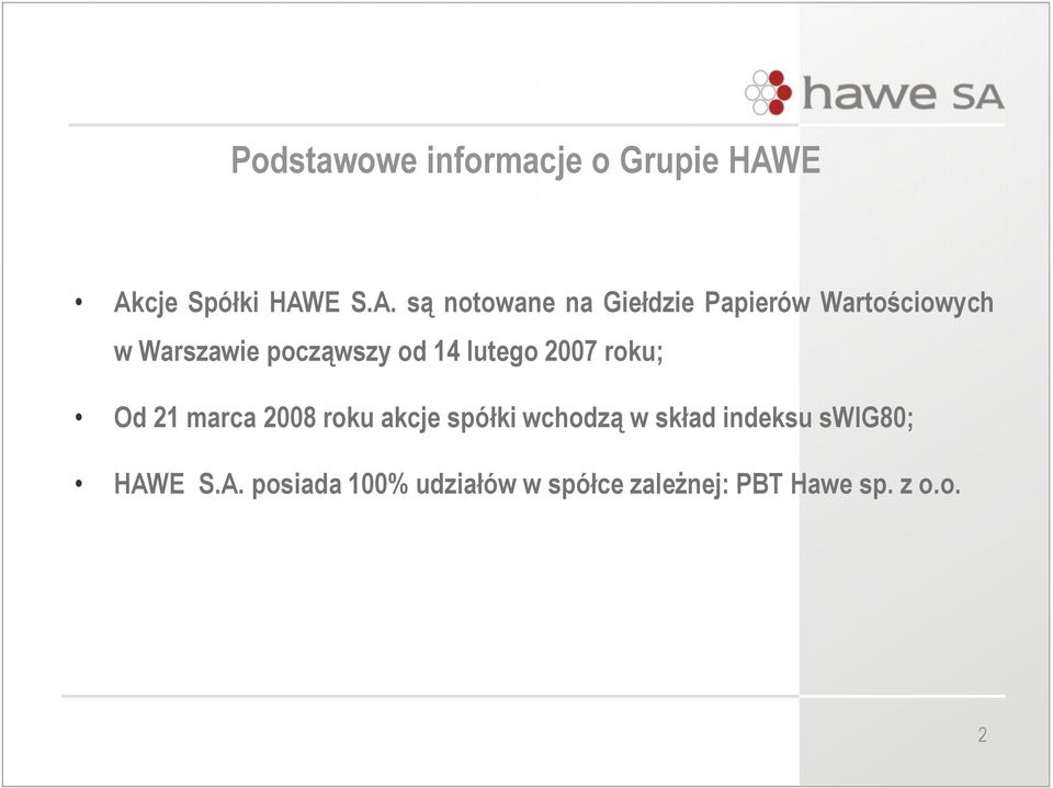 w Warszawie począwszy od 14 lutego 2007 roku; Od 21 marca 2008 roku