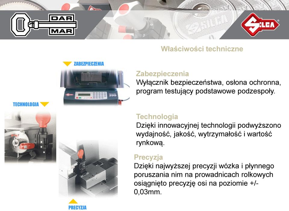 TECHNOLOGIA X Y Technologia Dzięki innowacyjnej technologii podwyższono wydajność, jakość,