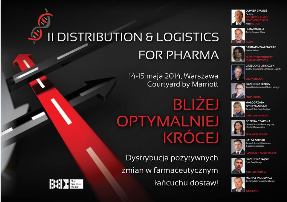 Wyrzykowska Kierownik Dystrybucji i Logistyki ASTELLAS PHARMA Bożena Czapska Kierownik Hurtowni Farmaceutycznej Osoba Odpowiedzialna TEVA OPERATIONS Rafał Solski Kierownik