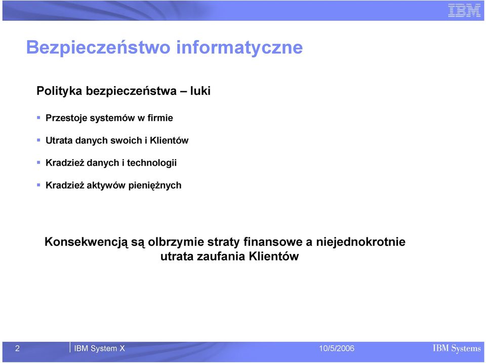 technologii KradzieŜ aktywów pienięŝnych Konsekwencją są olbrzymie