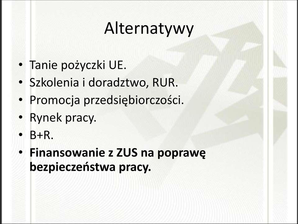 Promocja przedsiębiorczości.