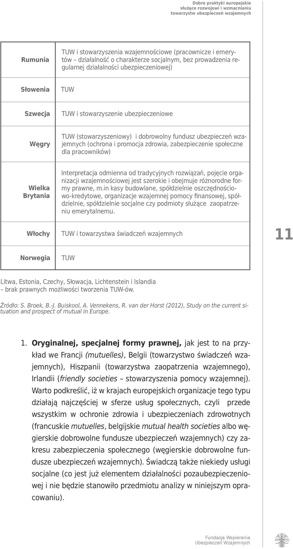 Interpretacja odmienna od tradycyjnych rozwiązań, pojęcie organizacji wzajemnościowej jest szerokie i obejmuje różnorodne formy prawne, m.