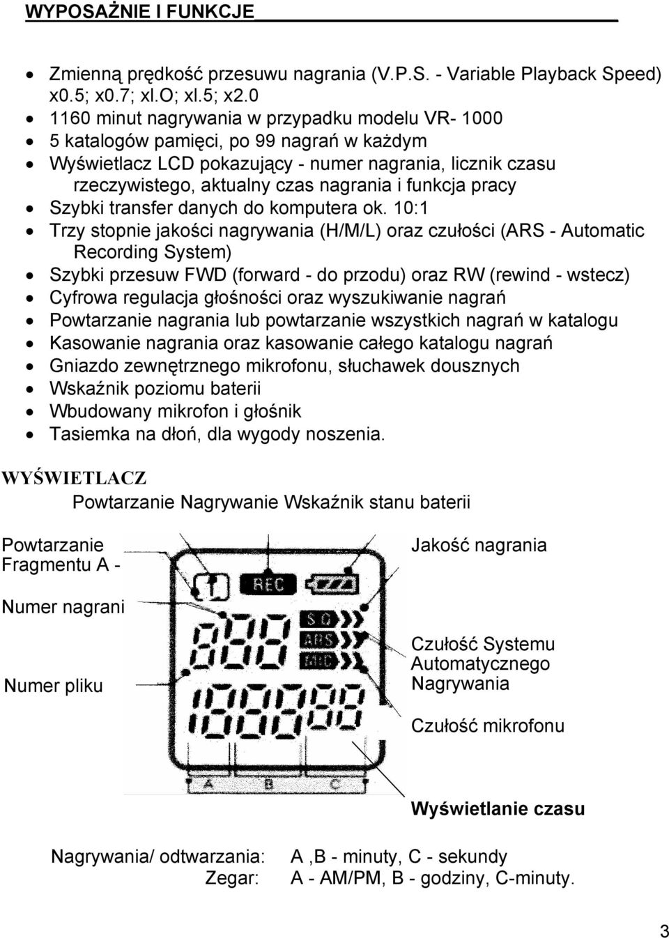 funkcja pracy Szybki transfer danych do komputera ok.