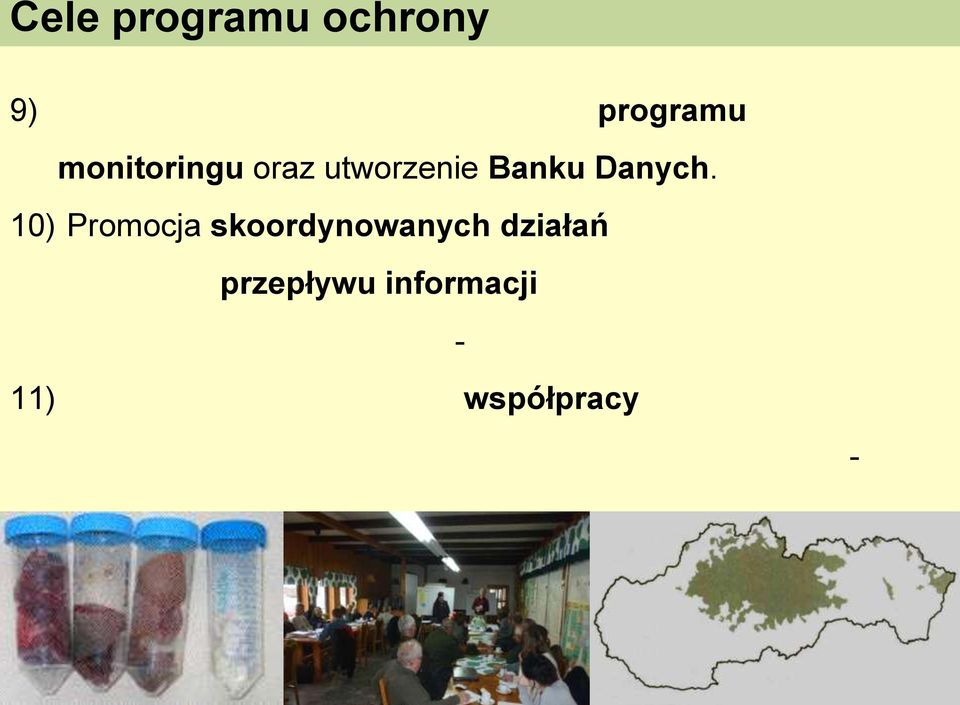 10) Promocja skoordynowanych działań zarządzania populacją i przepływu informacji