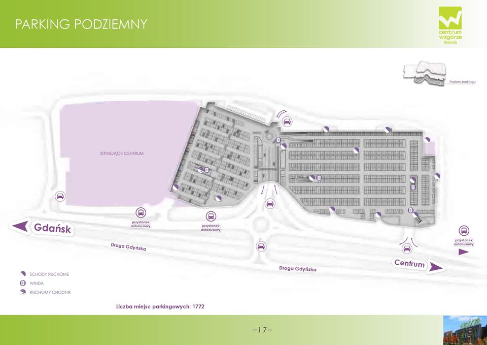 GdyńskaDroga Gdyńska przystanek autobusowy Centrum ScHODY