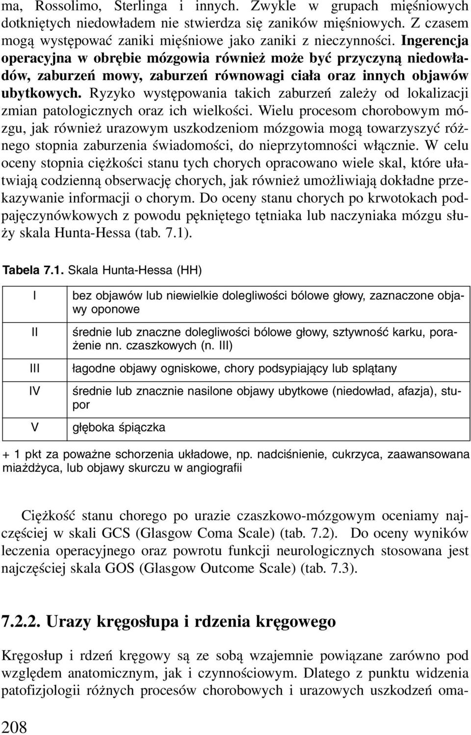 Ryzyko występowania takich zaburzeń zależy od lokalizacji zmian patologicznych oraz ich wielkości.