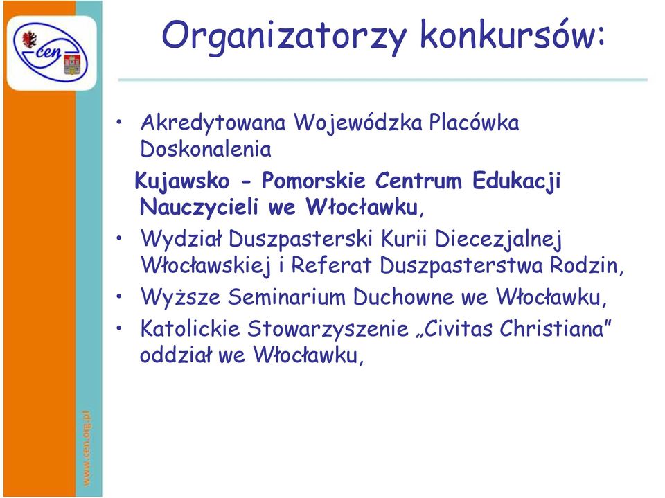 Diecezjalnej Włocławskiej i Referat Duszpasterstwa Rodzin, Wyższe Seminarium