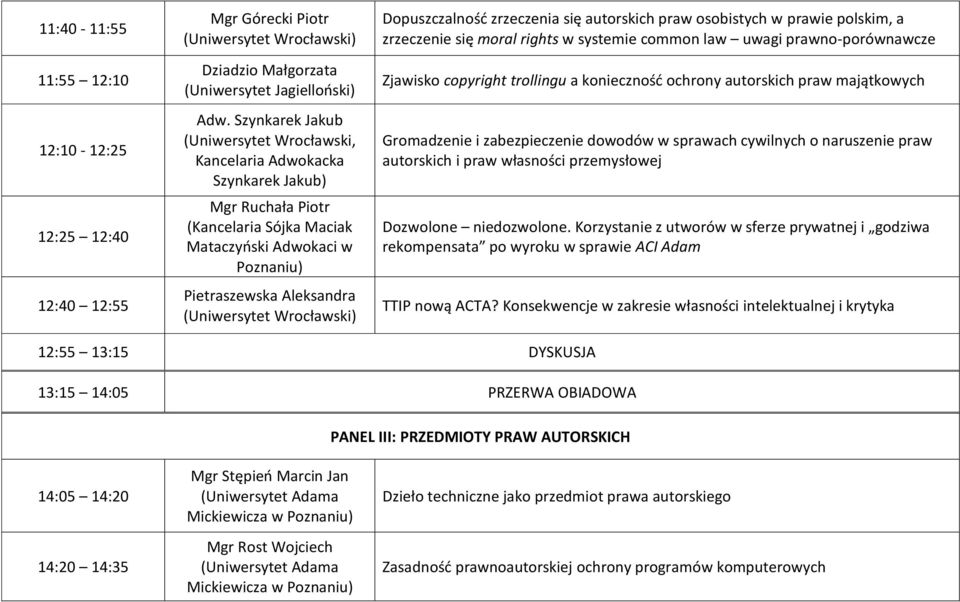 zrzeczenia się autorskich praw osobistych w prawie polskim, a zrzeczenie się moral rights w systemie common law uwagi prawno-porównawcze Zjawisko copyright trollingu a konieczność ochrony autorskich