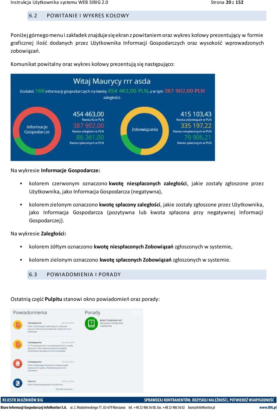 Gospodarczych oraz wysokość wprowadzonych zobowiązań.