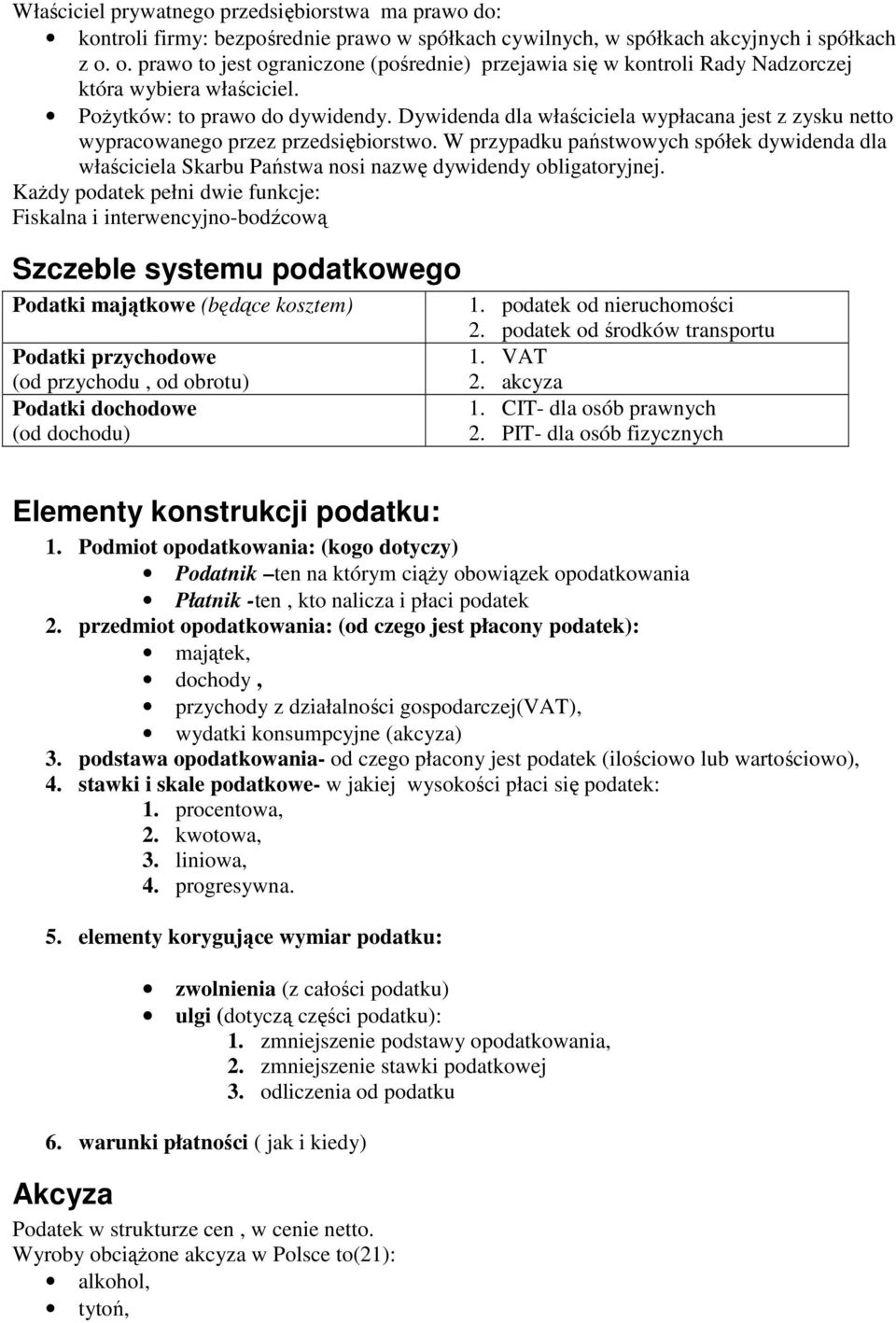 Dywidenda dla właściciela wypłacana jest z zysku netto wypracowanego przez przedsiębiorstwo.