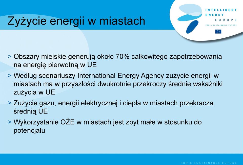 przyszłości dwukrotnie przekroczy średnie wskaźniki zużycia w UE > Zużycie gazu, energii elektrycznej i