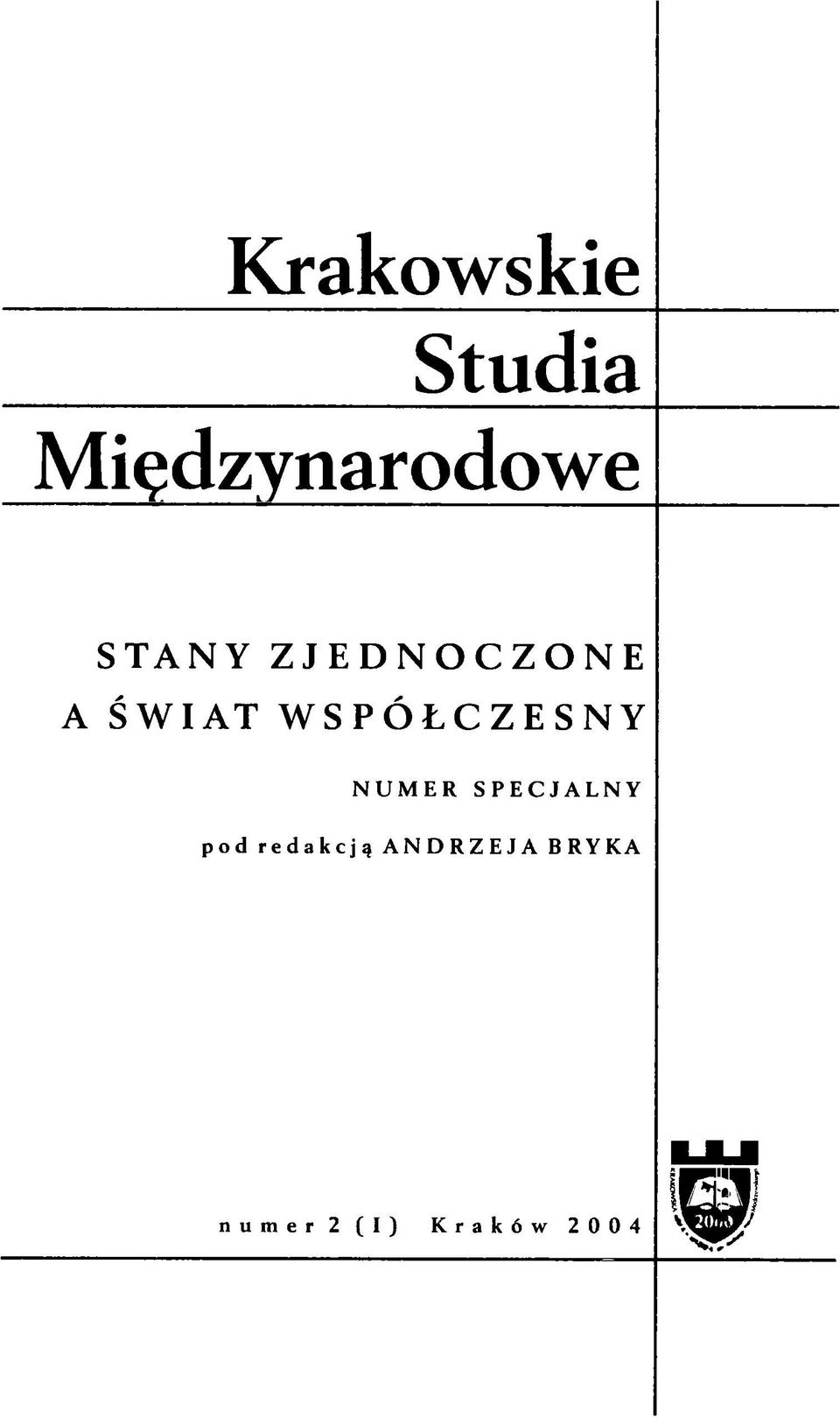 WSPÓŁCZESNY NUMER SPECJALNY pod