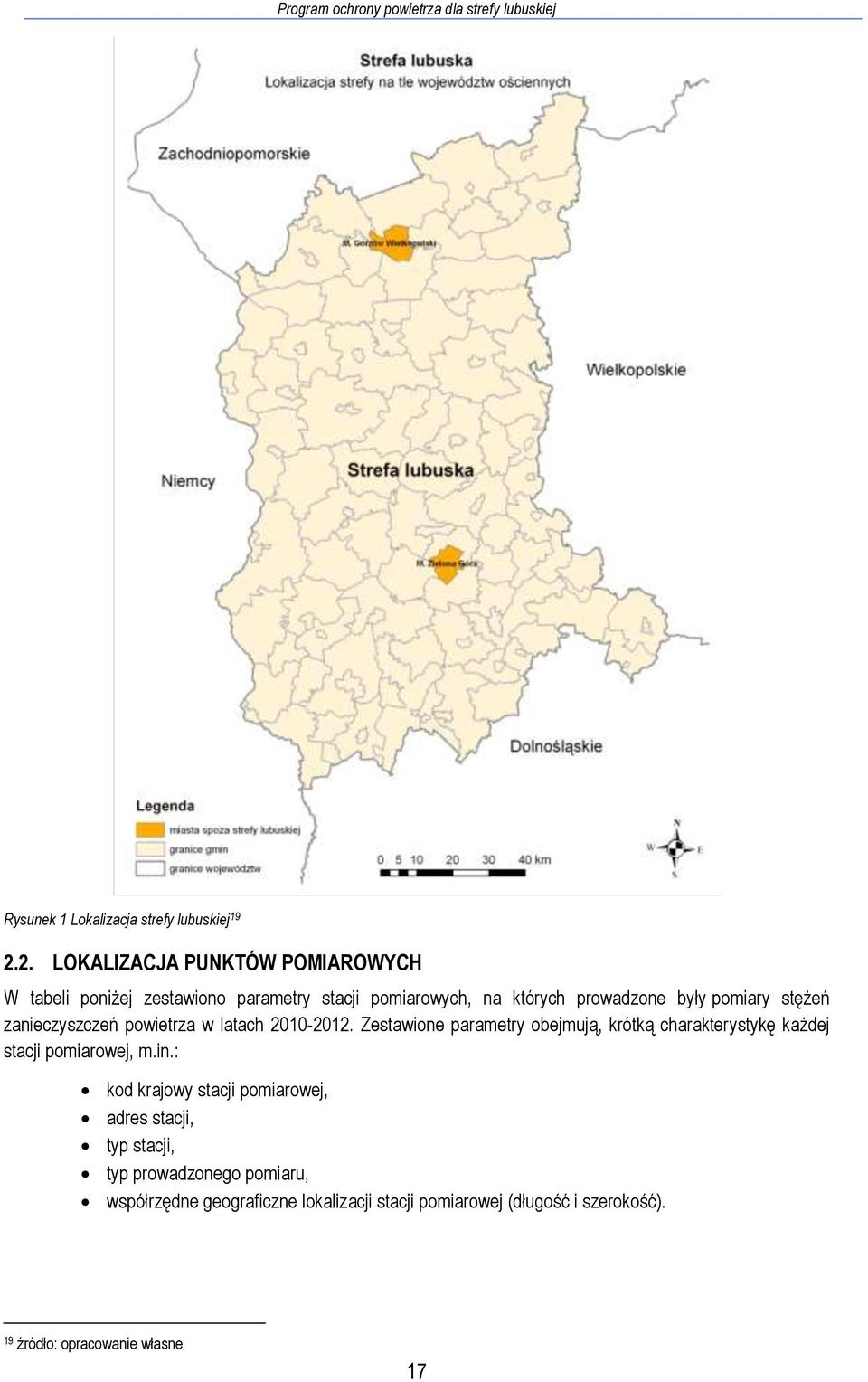 pomiary stężeń zanieczyszczeń powietrza w latach 2010-2012.