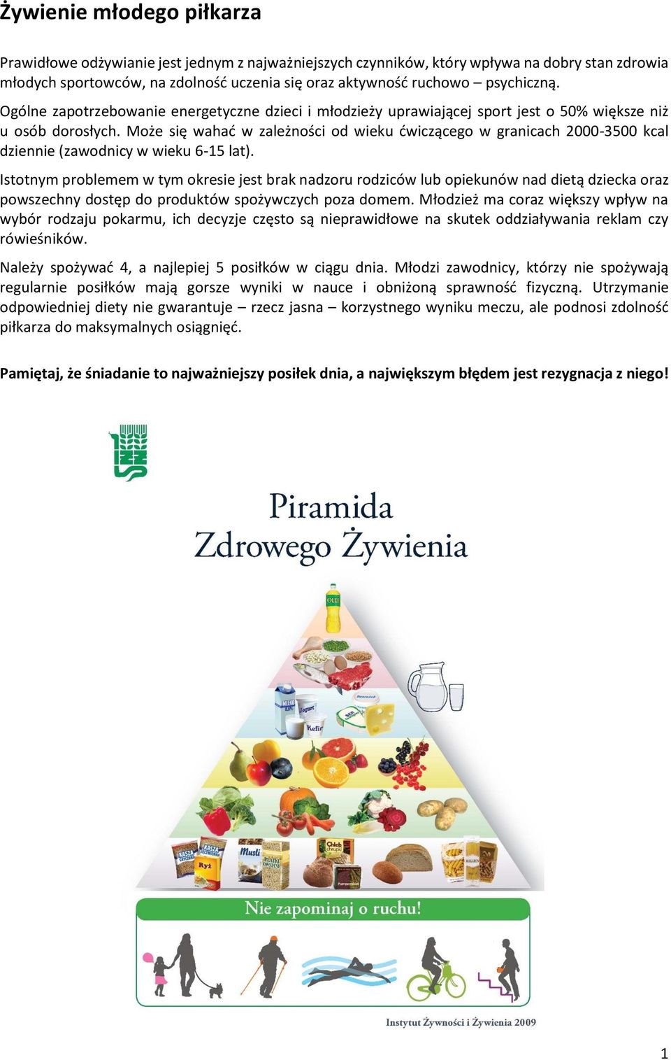 Może się wahać w zależności od wieku ćwiczącego w granicach 2000-3500 kcal dziennie (zawodnicy w wieku 6-15 lat).