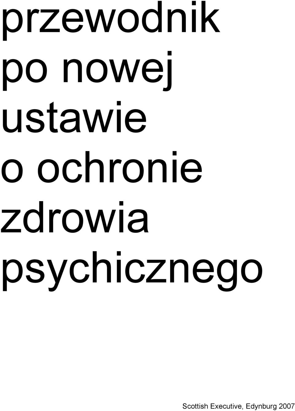 zdrowia psychicznego