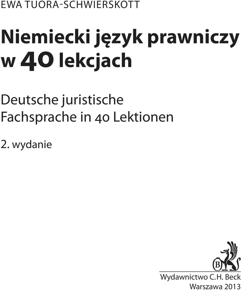 juristische Fachsprache in 40 Lektionen