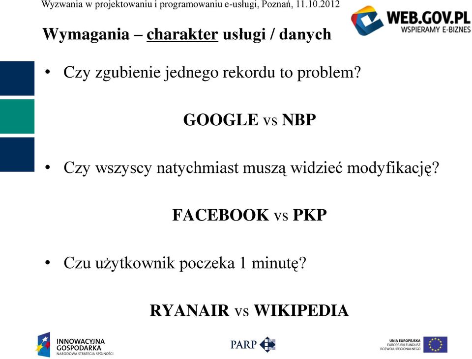 GOOGLE vs NBP Czy wszyscy natychmiast muszą widzieć