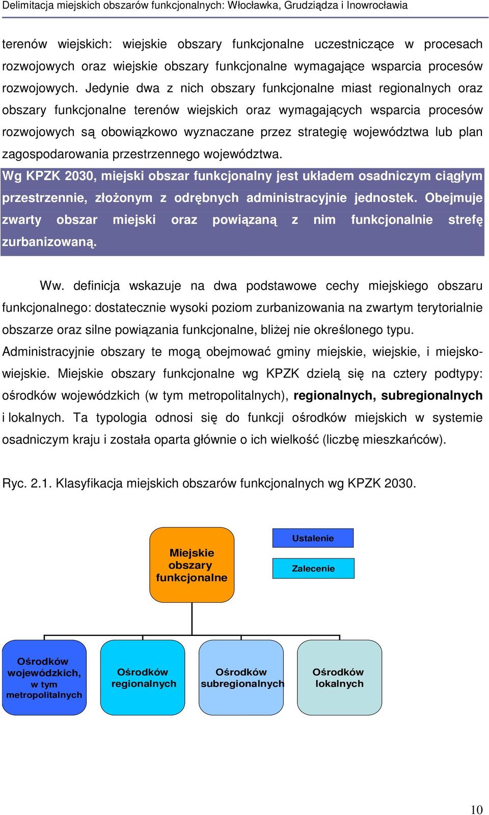 województwa lub plan zagospodarowania przestrzennego województwa.