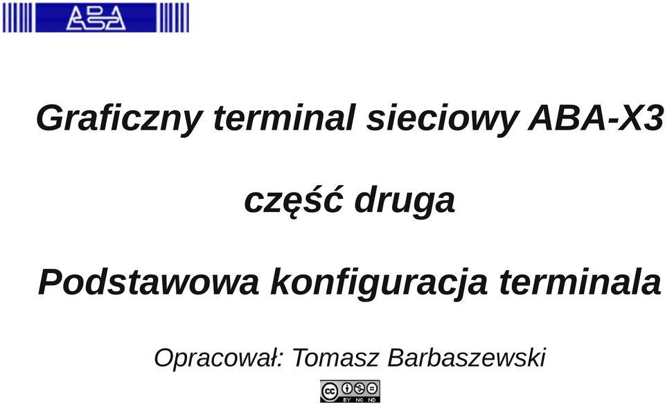 Podstawowa konfiguracja
