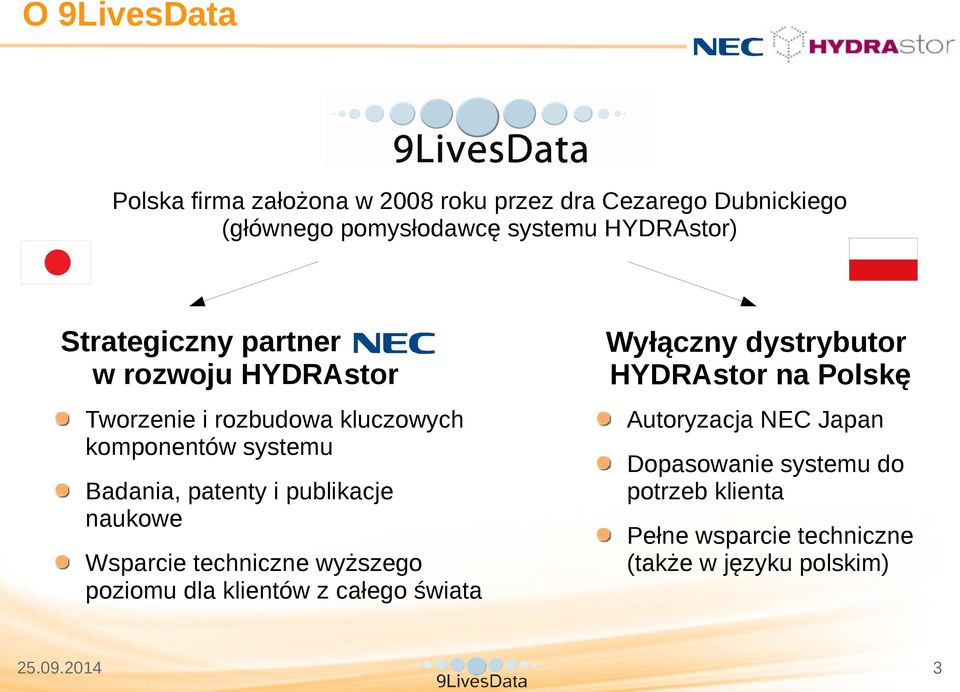 patenty i publikacje naukowe Wsparcie techniczne wyższego poziomu dla klientów z całego świata Wyłączny dystrybutor