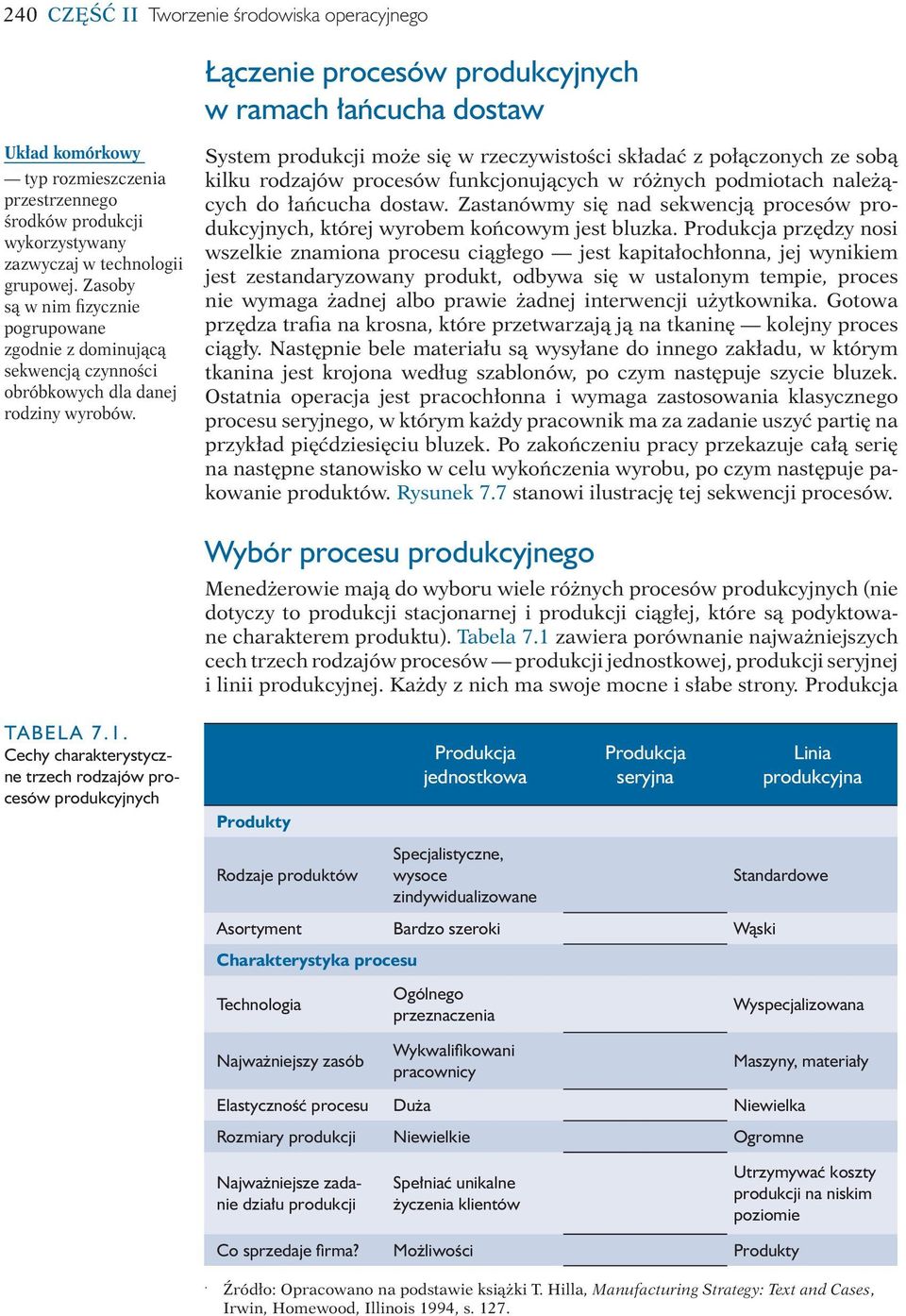 System produkcji może się w rzeczywistości składać z połączonych ze sobą kilku rodzajów procesów funkcjonujących w różnych podmiotach należących do łańcucha dostaw.