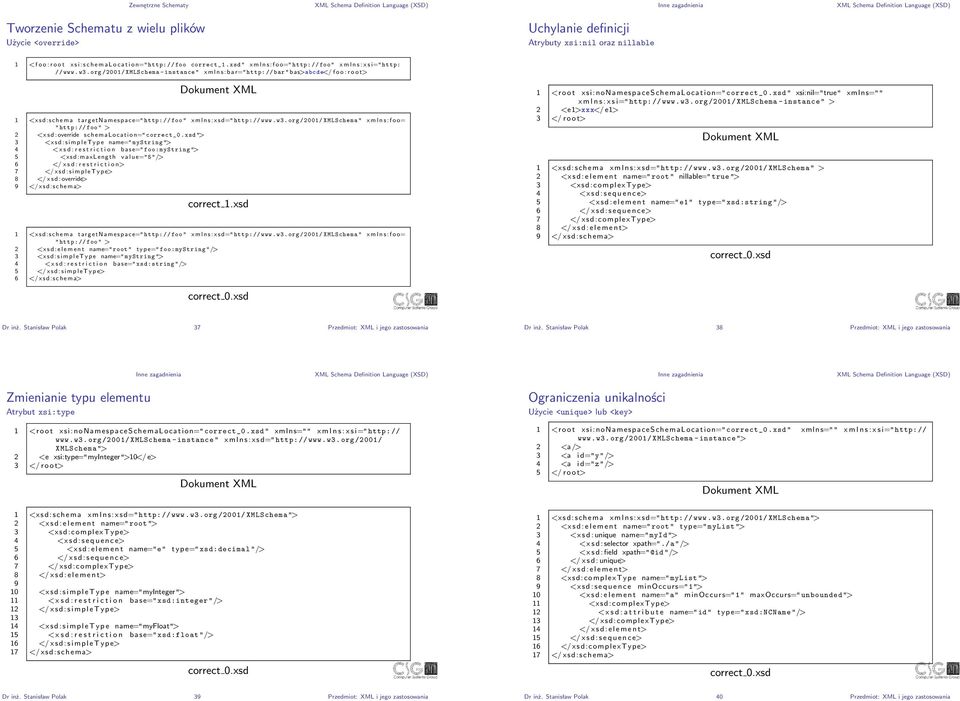 org /001/ XMLSchema -instance " x m l n s :bar="http: //bar "bas>abcde</ f o o : r o o t> 1 <xsd:schema targetnamespace="http: //foo " x m l n s : x s d="http: //www.w3.