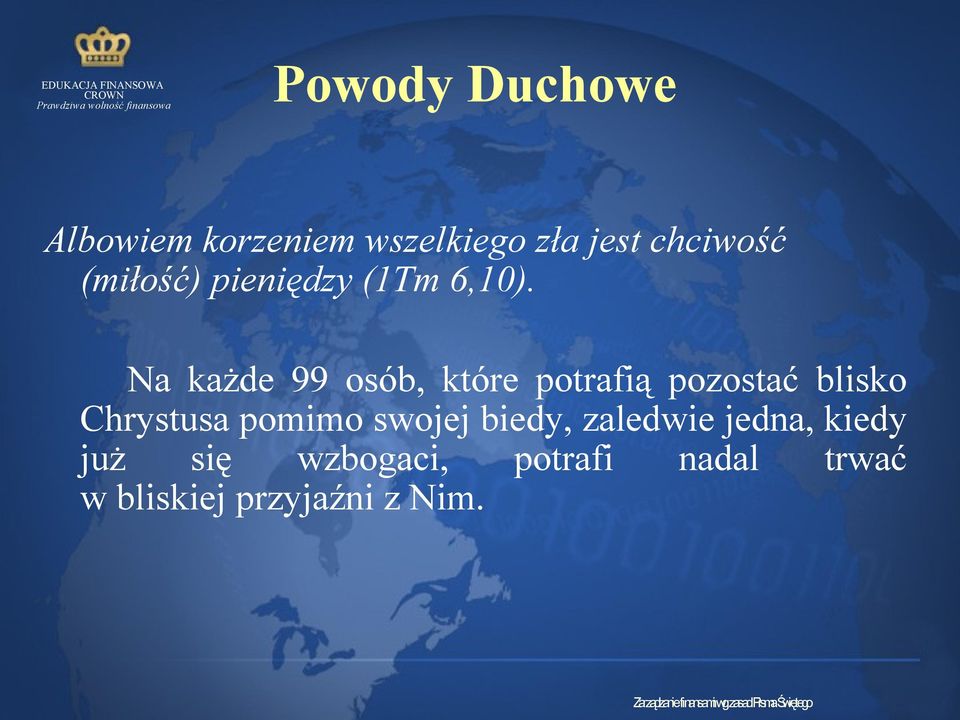 Na każde 99 osób, które potrafią pozostać blisko Chrystusa pomimo