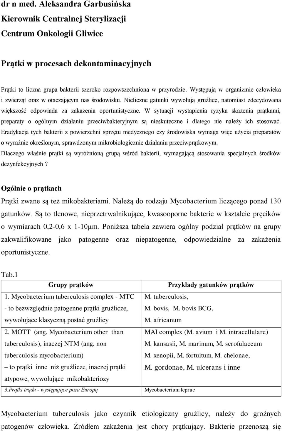 Występują w organizmie człowieka i zwierząt oraz w otaczającym nas środowisku. Nieliczne gatunki wywołują gruźlicę, natomiast zdecydowana większość odpowiada za zakażenia oportunistyczne.