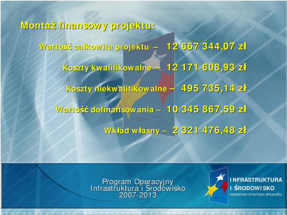 Koszty niekwalifikowalne 495 735,14 złz Wartość