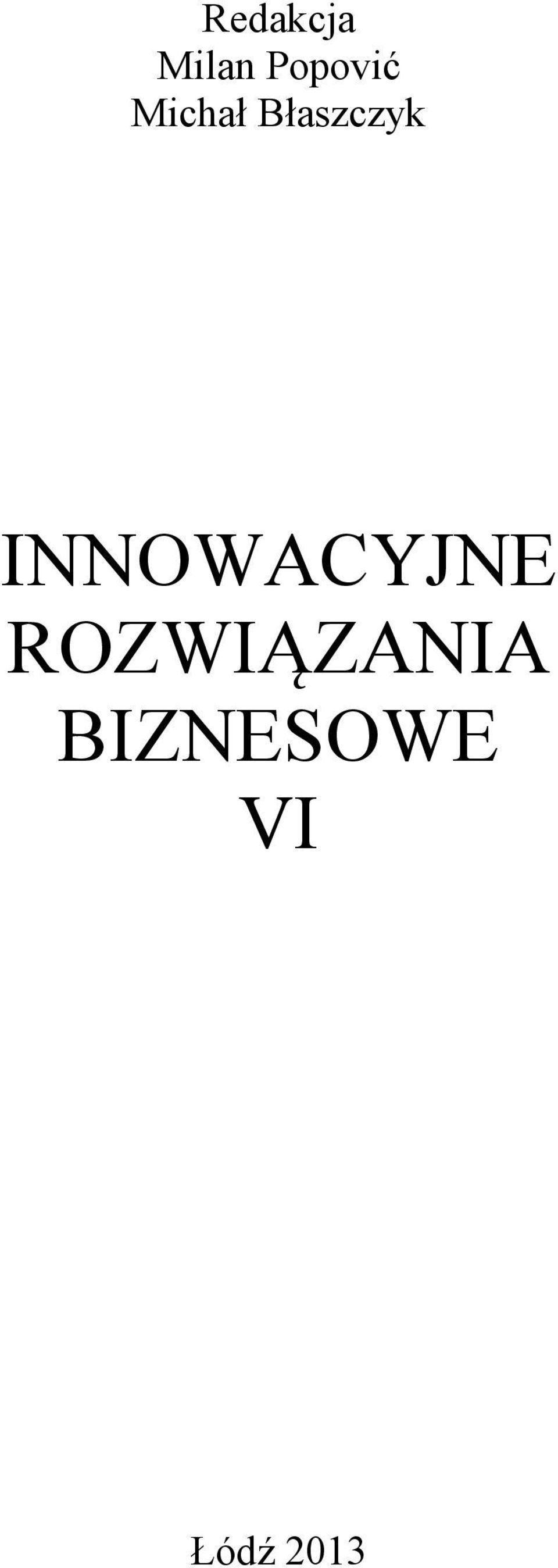 Błaszczyk INNOWACYJNE