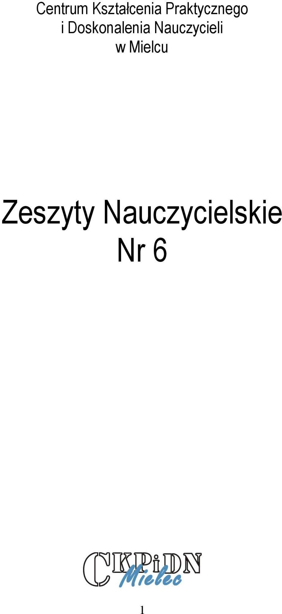 Doskonalenia Nauczycieli