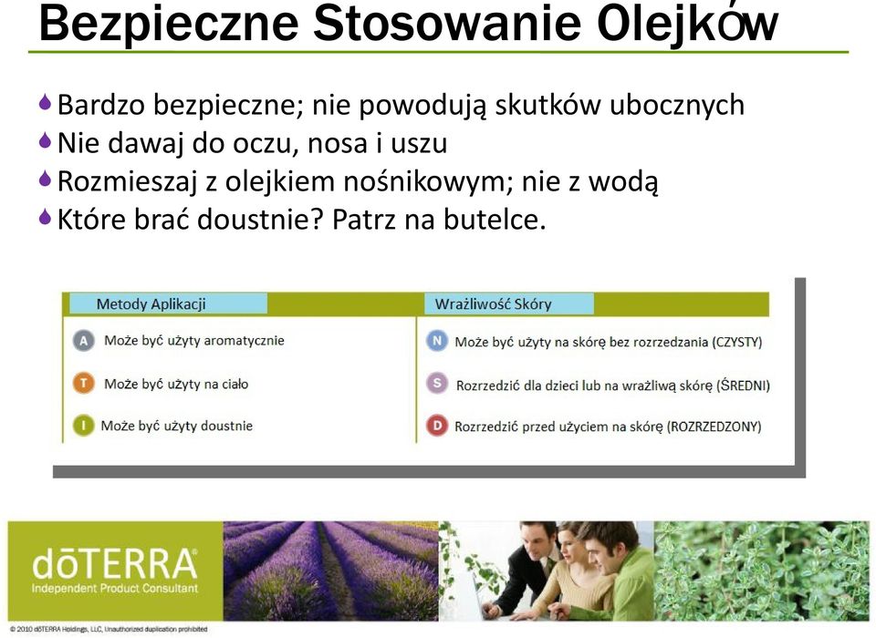 oczu, nosa i uszu S Rozmieszaj z olejkiem