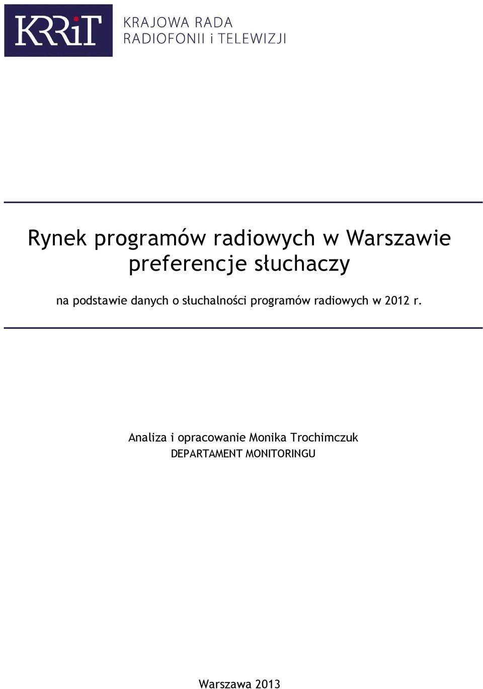 programów radiowych w 2012 r.