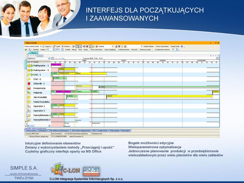 Office Bogate możliwości edycyjne Wieloparametrowa optymalizacja Jednoczesne
