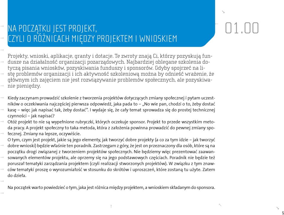 Gdyby spojrzeć na listę problemów organizacji i ich aktywność szkoleniową można by odnieść wrażenie, że głównym ich zajęciem nie jest rozwiązywanie problemów społecznych, ale pozyskiwanie pieniędzy.