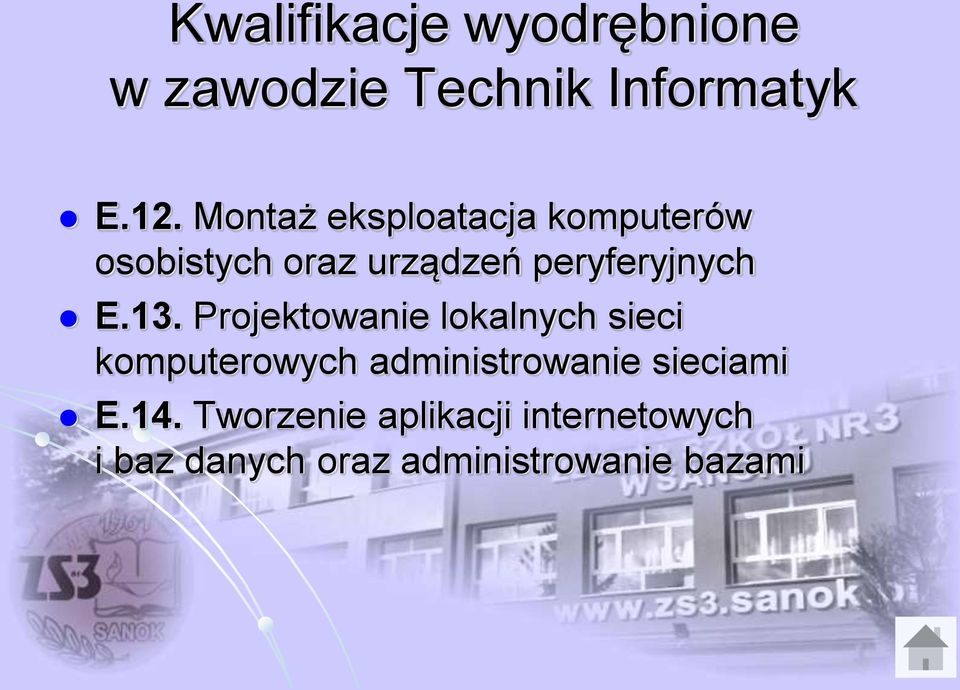 13. Projektowanie lokalnych sieci komputerowych administrowanie