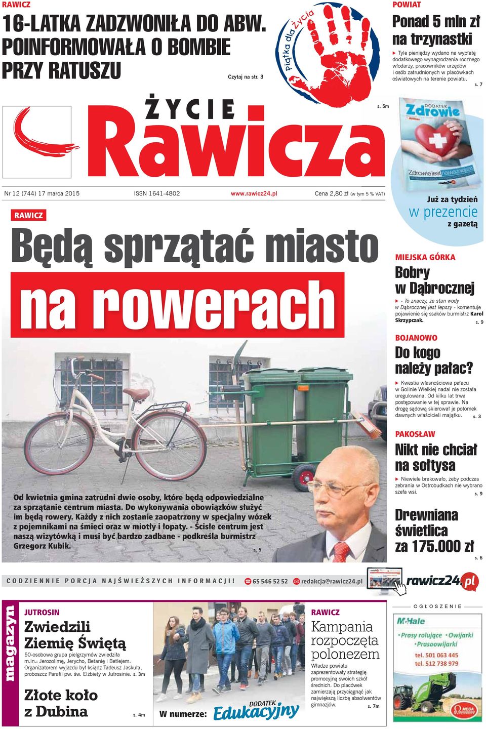 placówkach o wiatowych na terenie powiatu.