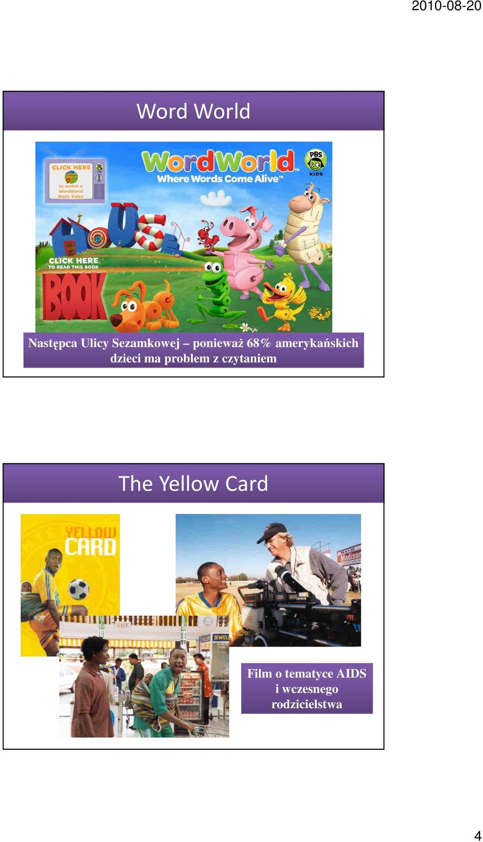 problem z czytaniem The Yellow Card