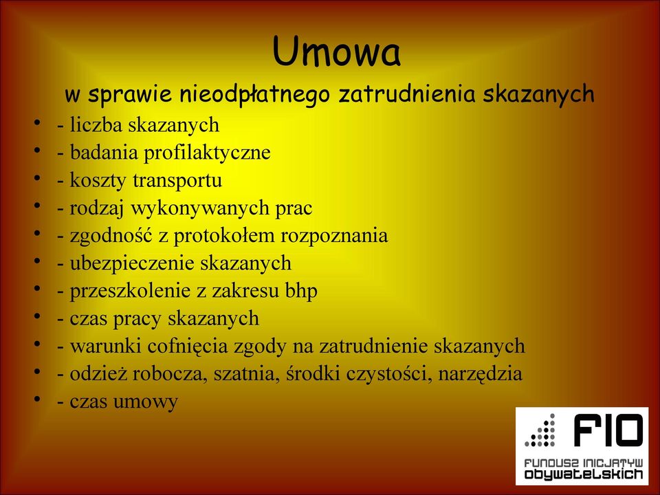 rozpoznania - ubezpieczenie skazanych - przeszkolenie z zakresu bhp - czas pracy skazanych -